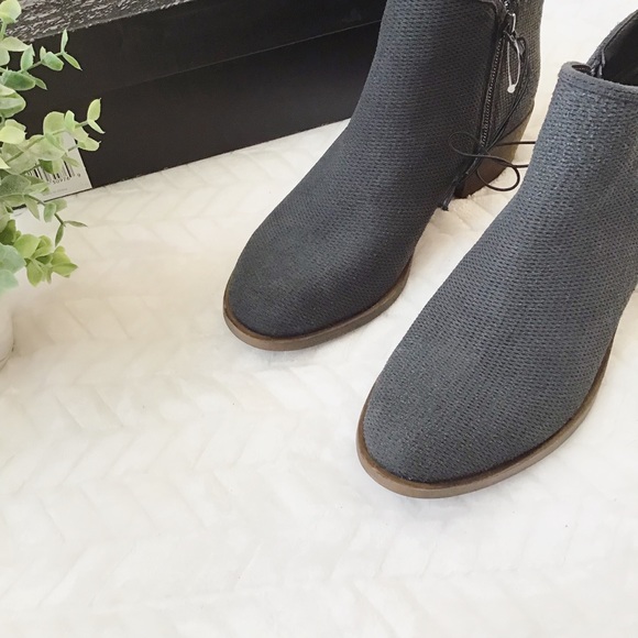 Kensie Gerona Suede Stacked Heel Bootie - Picture 2 of 6